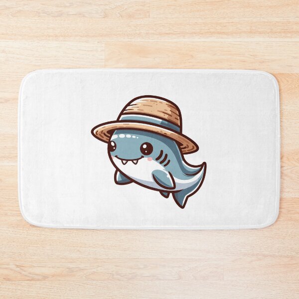 Item preview, Stylish Hammerhead Shark with Hat designed and sold by ArtfulWeave.