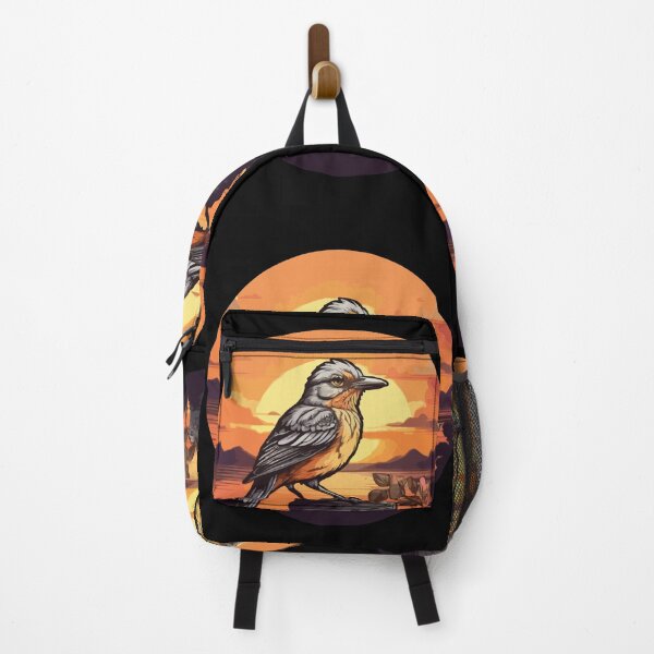 Item preview, Vintage Retro Sunset Mockingbird Wild Bird Nerd Enthusiast Illustration Design designed and sold by Imma4art ⭐⭐⭐⭐⭐.