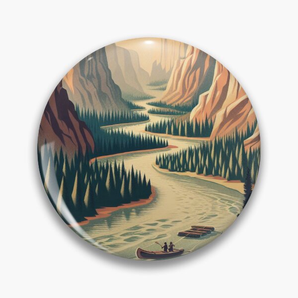Item preview, Snake River retro travel poster designed and sold by VistaMar.