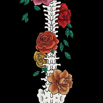 Artwork thumbnail, Spine and Roses by Ron's Designs