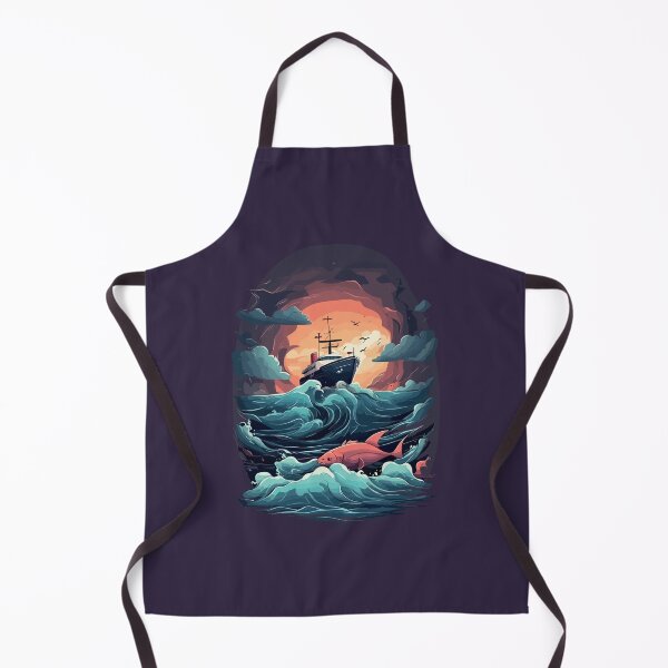 Item preview, Boats in the Waves: Vector Art Elegance designed and sold by StellarValor.