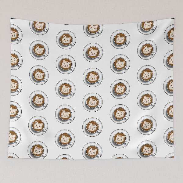 Item preview, Cat Latte Art designed and sold by honeybeepaper.