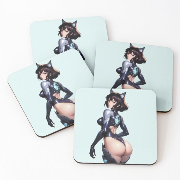 Item preview, Cyberpunk Wolf Girl designed and sold by 2DBabeHeaven.