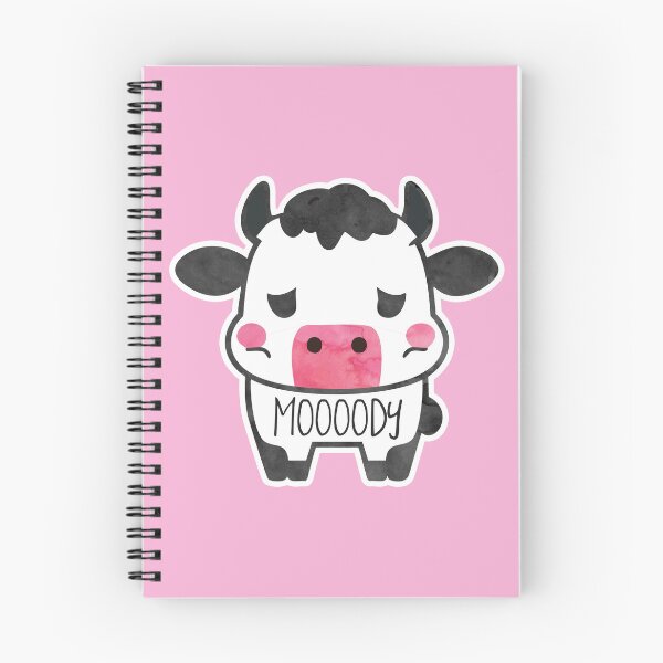Item preview, Udderly Amoosing: The 'Mooody' Cow Sticker for Every Mood Swing designed and sold by hitechmom.