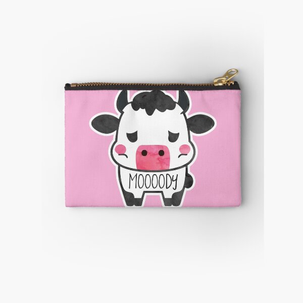 Item preview, Udderly Amoosing: The 'Mooody' Cow Sticker for Every Mood Swing designed and sold by hitechmom.