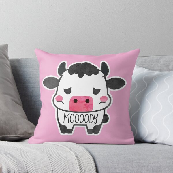 Item preview, Udderly Amoosing: The 'Mooody' Cow Sticker for Every Mood Swing designed and sold by hitechmom.