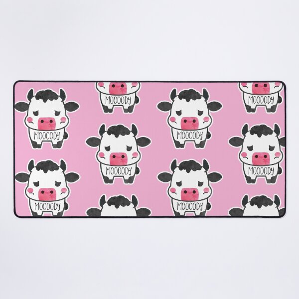 Item preview, Udderly Amoosing: The 'Mooody' Cow Sticker for Every Mood Swing designed and sold by hitechmom.