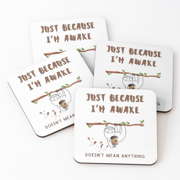 Item preview, Just Because I'm Awake Doesn't Mean Anything Funny T-shirt designed and sold by MAGness.