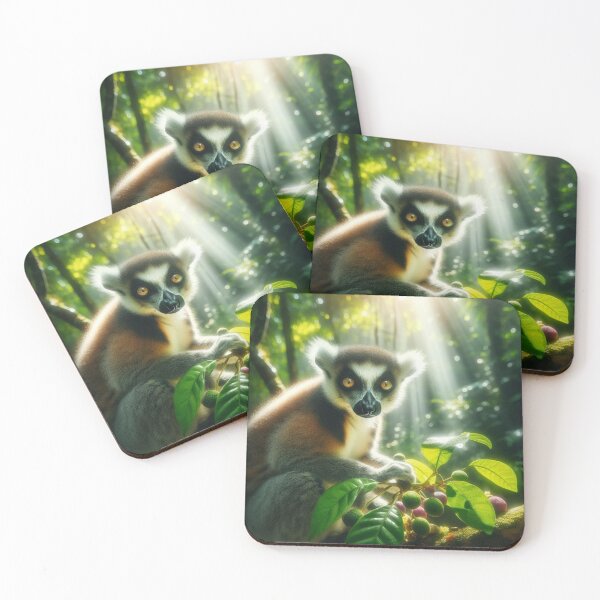 Item preview, Tailored Elegance - Graceful Lemur in Natural Ballet designed and sold by ProgressMagnet.