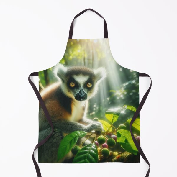 Item preview, Tailored Elegance - Graceful Lemur in Natural Ballet designed and sold by ProgressMagnet.