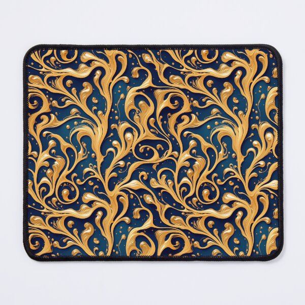Item preview, Bespoke Tasteful Gold Fluid Pattern designed and sold by JashJhaveri.