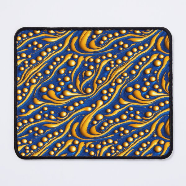 Item preview, Spheres in Currents - Golden Flow Painting designed and sold by JashJhaveri.