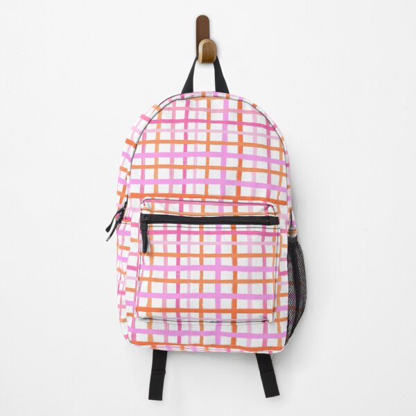 Vista previa del artículo con la obra «Cheque a mano alzada multicolor rosa y naranja», diseñado y vendido por OneThreeSix.