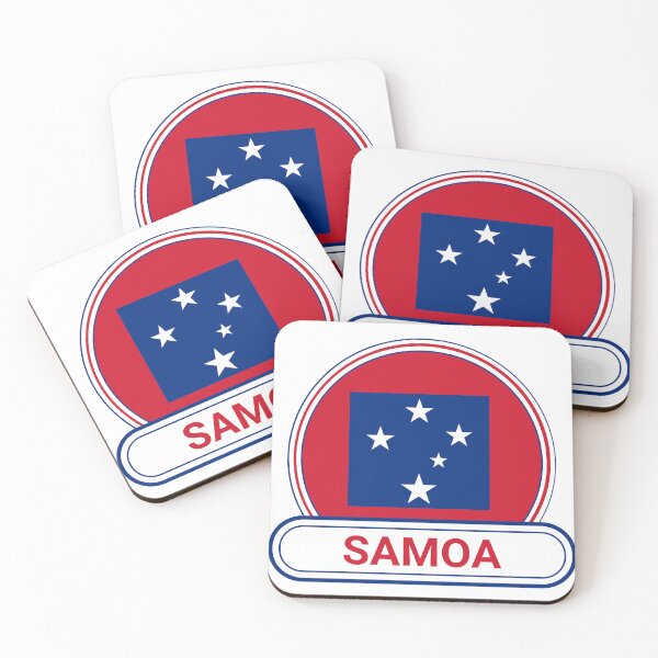Item preview, Samoa Country Badge - Samoa Flag designed and sold by chrisrivait.