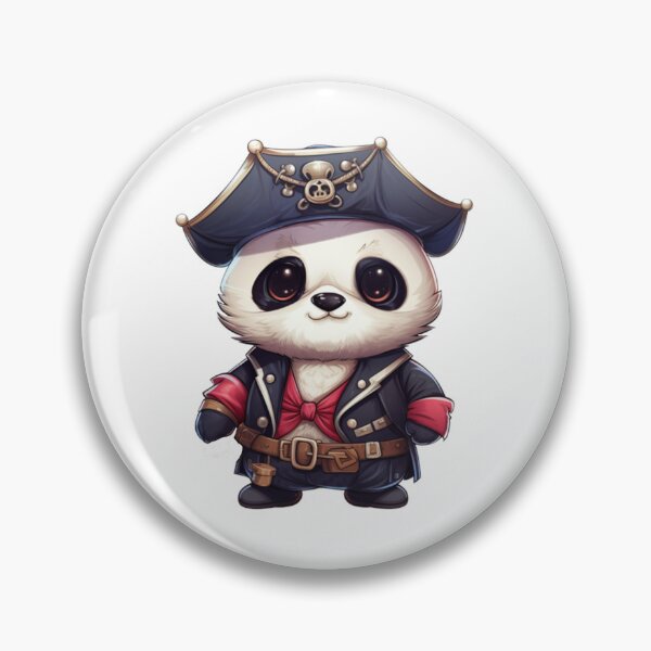 Item preview, Kawaii Panda Pirate designed and sold by KawaiiArtStyle.