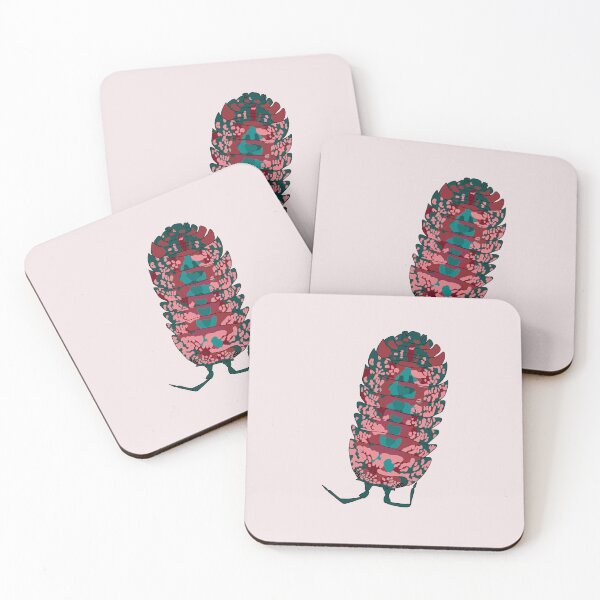 Item preview, Cubaris isopod red-turquoise  designed and sold by Lilis-isopods.