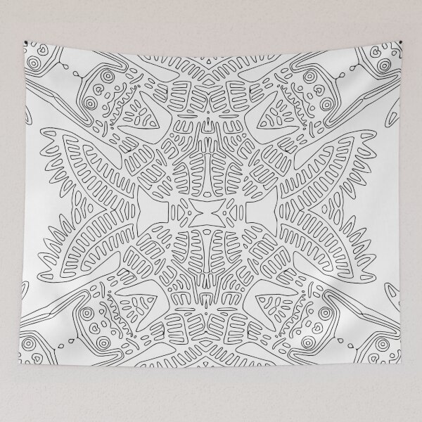 Item preview, Black and white lacey pattern, minimalist vibes designed and sold by Letsgo-Sibylle.