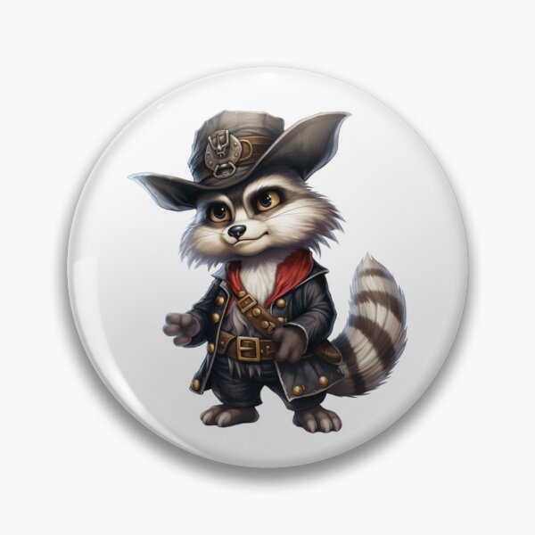 Item preview, Kawaii Raccoon Pirate designed and sold by KawaiiArtStyle.