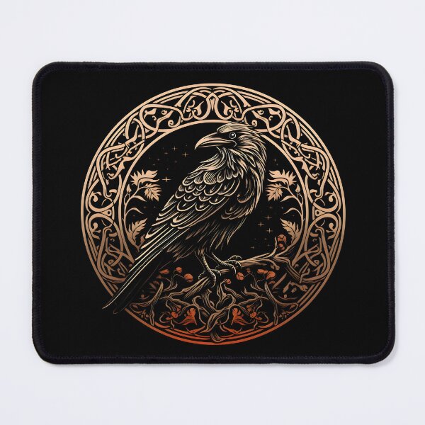 Item preview, Raven, viking raven, white raven, celtic motif, viking ornament, for dad, dad, happy dads day designed and sold by PRYMULLART.