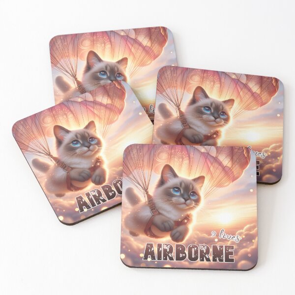 Item preview, 9 lives airborne  designed and sold by ki-mer-a.