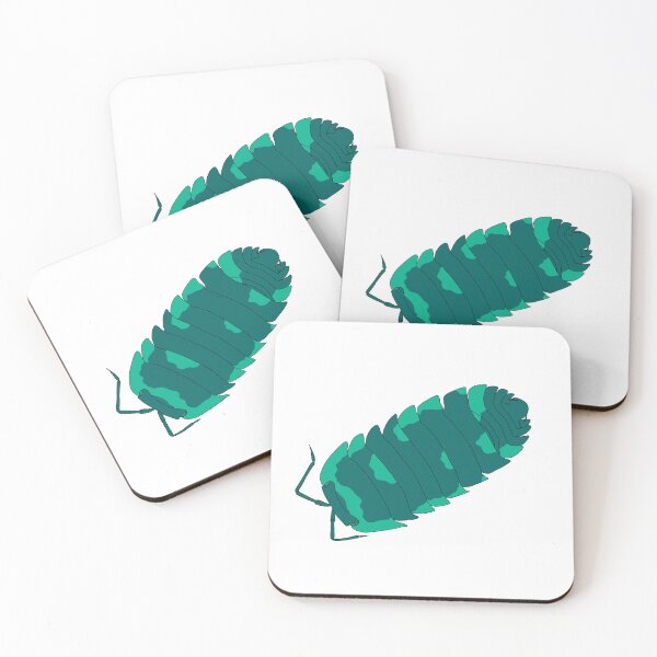 Item preview, Merulanella isopod turquiose (white)  designed and sold by Lilis-isopods.