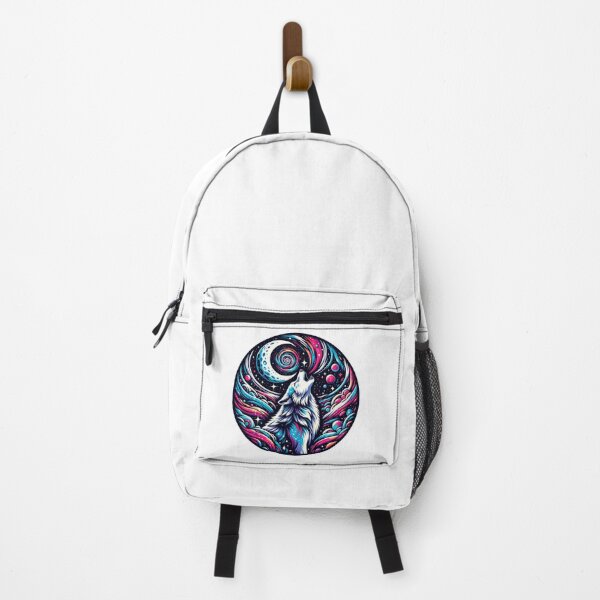 Item preview, Cosmic Wolf Howling at a Crescent Moon designed and sold by Philip-p22.