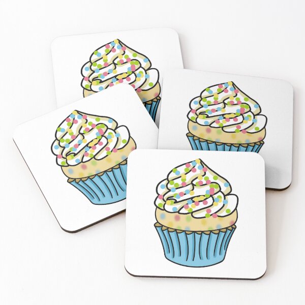 Artikelvorschau, Konfetti-Cupcake entworfen und verkauft von honeybeepaper.