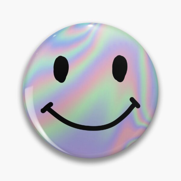 Item preview, holographic smiley face stickers, happy funny sticker, be happy holographic stickers, holographic sticker, funny stickers, holographic decal designed and sold by sticky10.