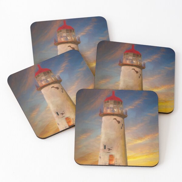 Item preview, The Point of Ayr Lighthouse Sunset designed and sold by AJEvans.