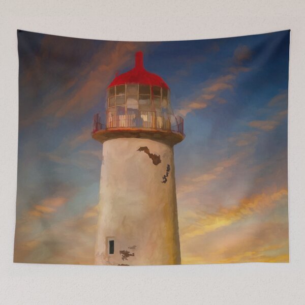 Item preview, The Point of Ayr Lighthouse Sunset designed and sold by AJEvans.