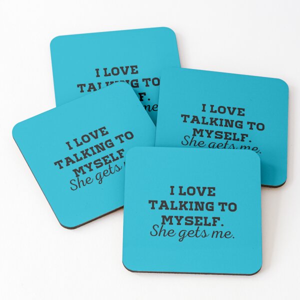 Item preview, I Love Talking to Myself She Gets Me, Funny Quotes For Women, Funny designe for Her designed and sold by JustCrafted.