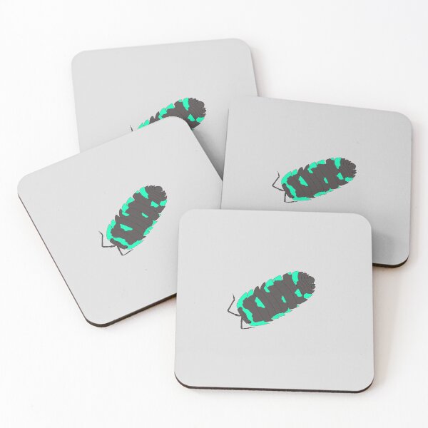 Item preview, Merulanella isopod turquoise-gray (gray) designed and sold by Lilis-isopods.