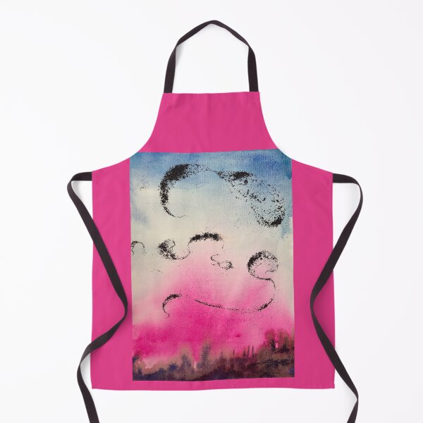 Item preview, Hot pink sunset with starling murmuration designed and sold by teresabird.