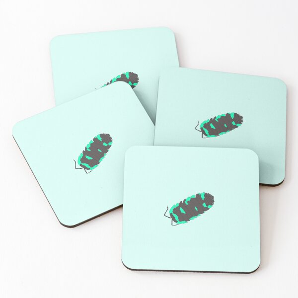Item preview, Merulanella isopod turquoise-gray (mint) designed and sold by Lilis-isopods.