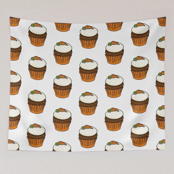 Item preview, Carrot Cake Cupcake designed and sold by honeybeepaper.
