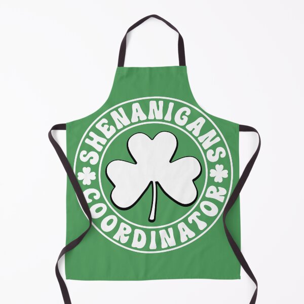Item preview, Shenanigans Coordinator Graphic With Cloverleaf on a Green Background designed and sold by OfftopSocial.
