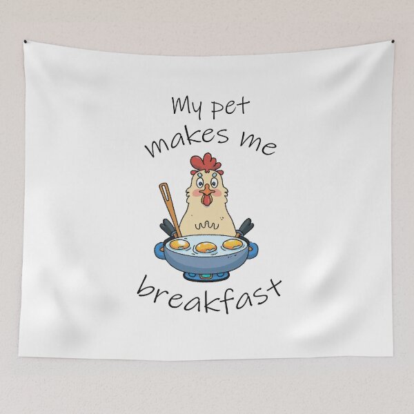 Item preview, Funny text. The hen makes breakfast designed and sold by MagelliShop.