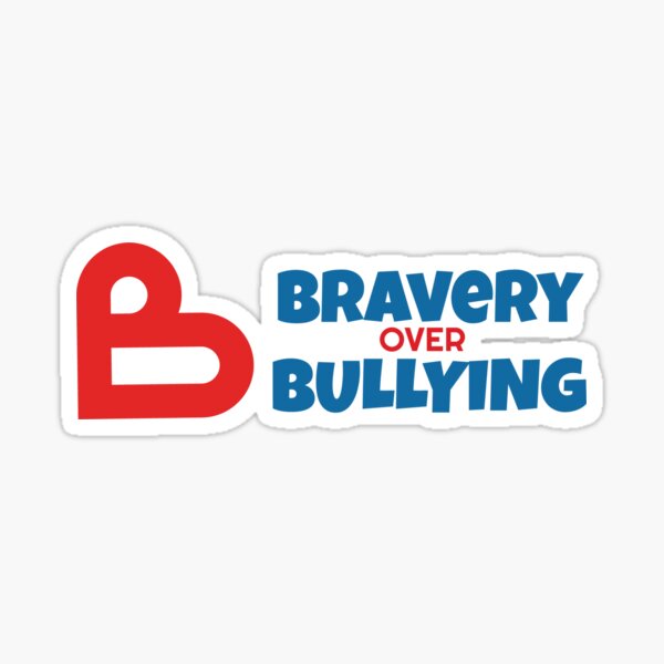 Bravery Over Bullying Logo Sticker