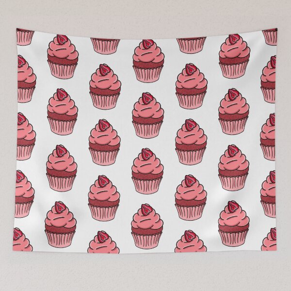 Item preview, Strawberry Cupcake designed and sold by honeybeepaper.