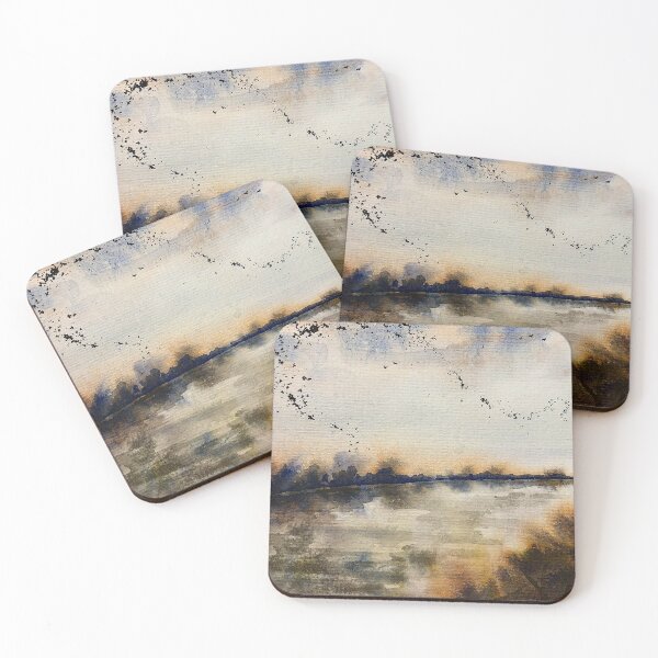 Item preview, Evening sunset with starling murmuration designed and sold by teresabird.