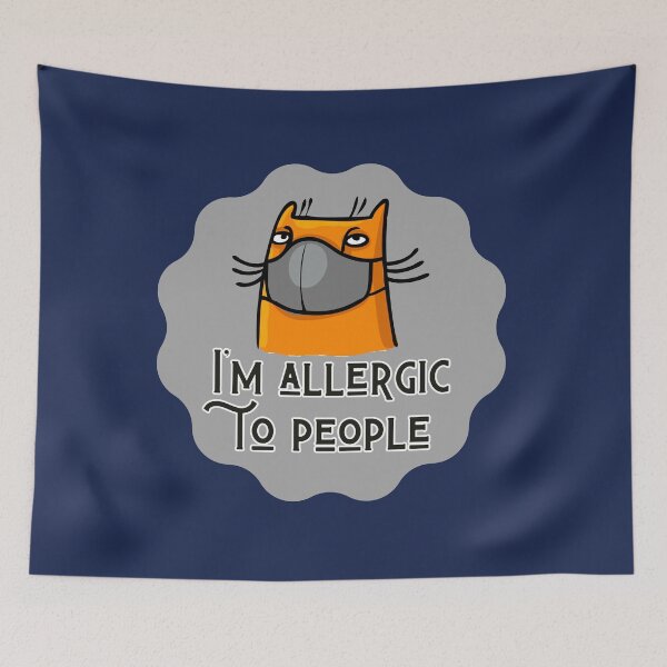 Item preview, I am Allergic to People  designed and sold by PurrfectJourney.
