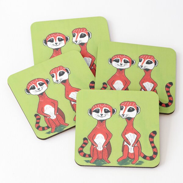 Item preview, Meerkats in Love designed and sold by naiveartbymax.