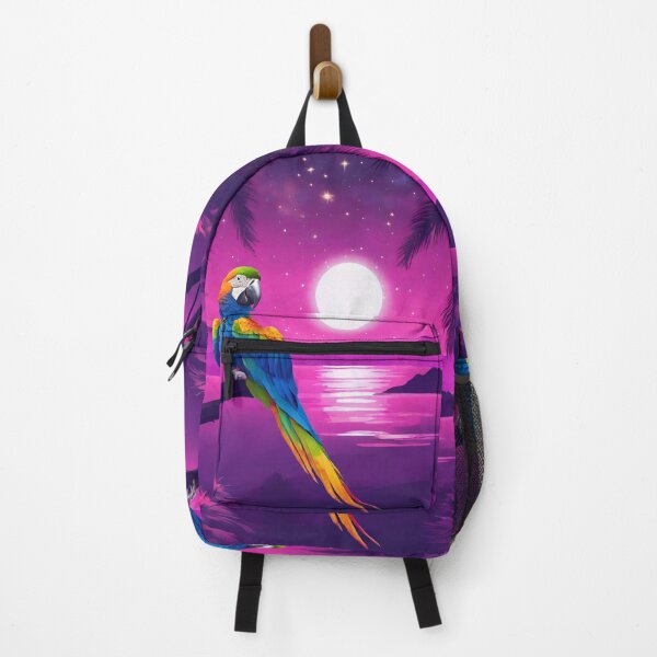 Item preview, Copy of Parrot and palms at evening, sky fall of stars, exotic vibes designed and sold by Sugar Wisdom .