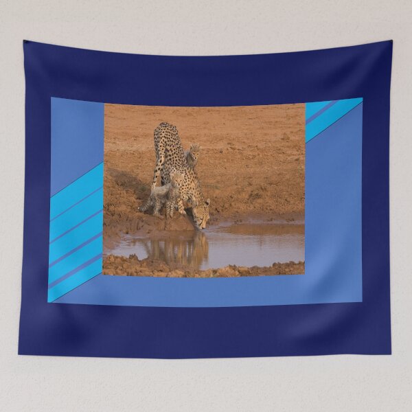 Item preview, Motherly Cheetah with cubs designed and sold by annenambiro.