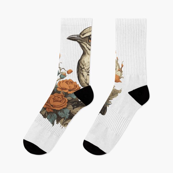 Item preview, Vintage Retro Sunset Mockingbird Wild Bird Nerd Enthusiast Illustration Design designed and sold by Imma4art ⭐⭐⭐⭐⭐.