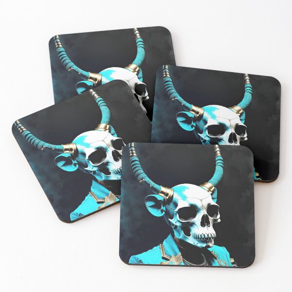Item preview, Turquoise Rebel, Warrior skull designed and sold by filusattila.