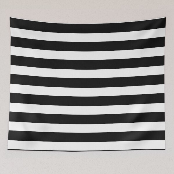 Item preview, Black and White Bold Stripes Lined Pattern designed and sold by SPRUCIA.