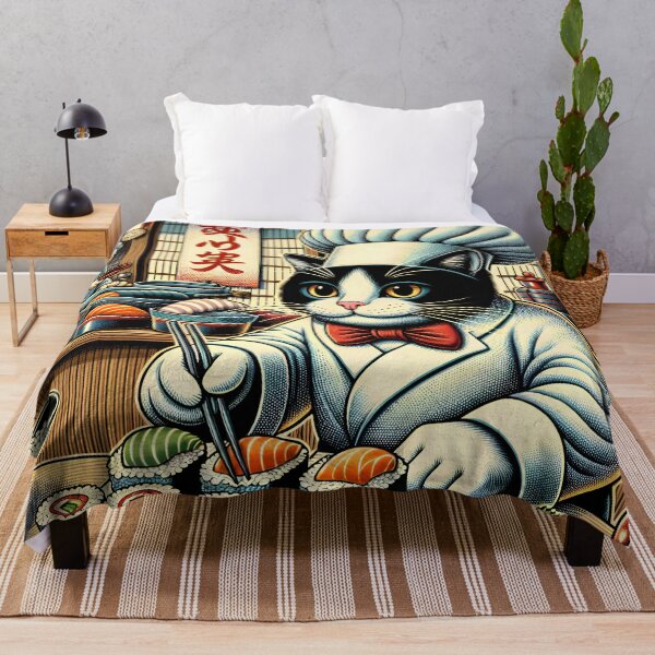 Item preview, Cat Sushi Master designed and sold by ArtsyWishesShop.