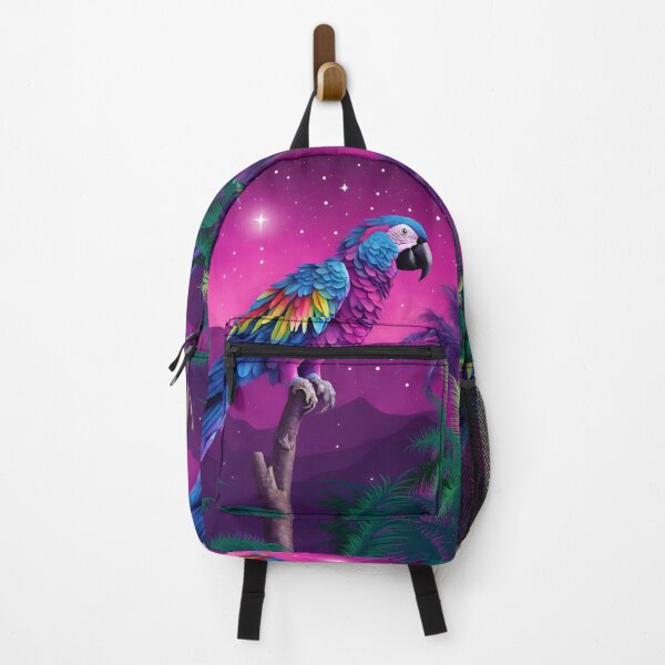 Item preview, Copy of Parrot and palms at evening, sky fall of stars, exotic vibes designed and sold by Sugar Wisdom .
