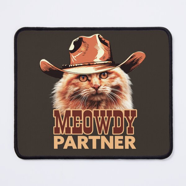 Item preview, Meowdy Partner Country Music Cat Cowboy Hat Western Howdy designed and sold by wowwowmeow.